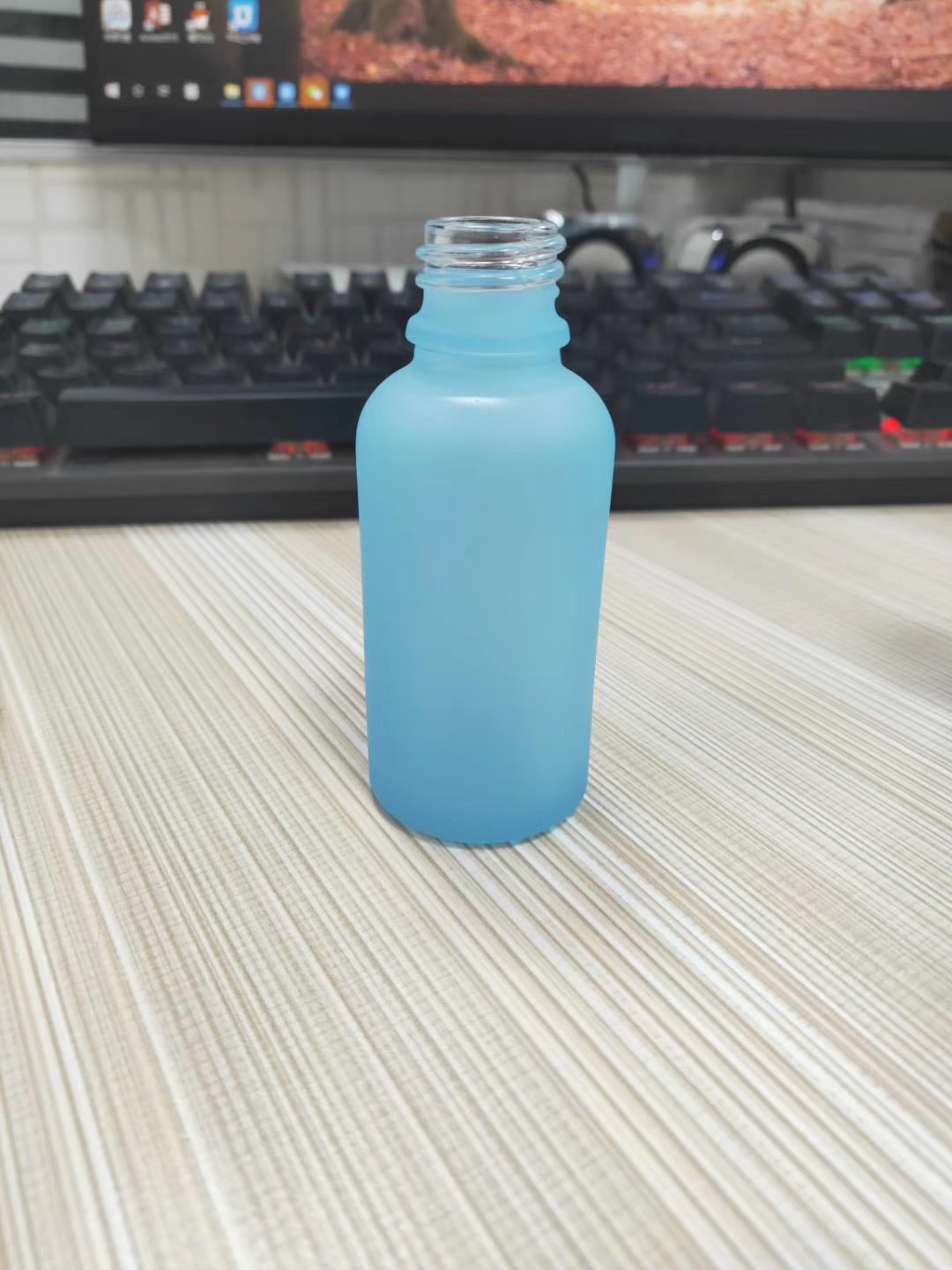 Blue color Glass Bottle 
