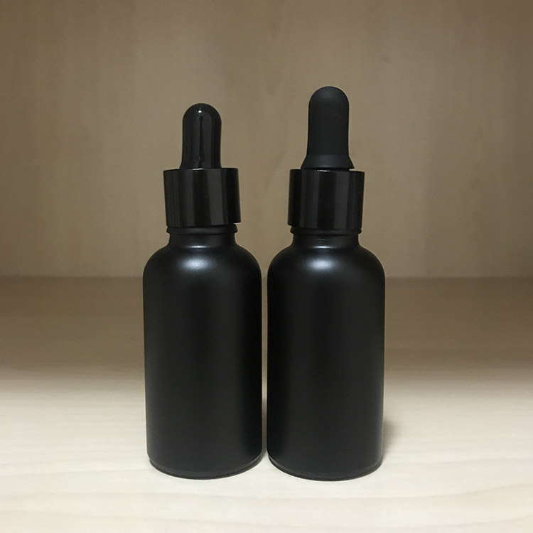 30ML Matt black Skin Care Perfume Oil 30ml Glass  Bottle